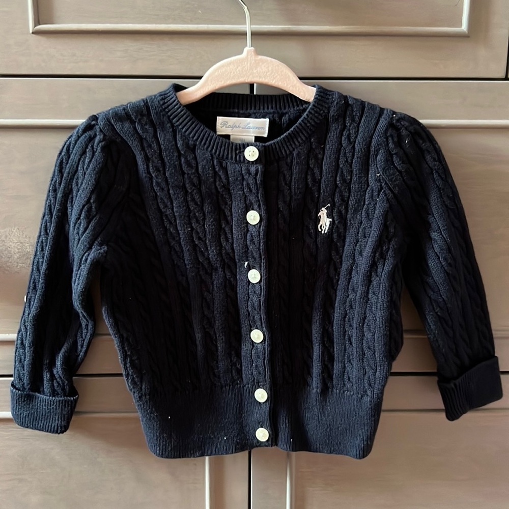 Ralph Lauren baby knitted cardigan 9M
